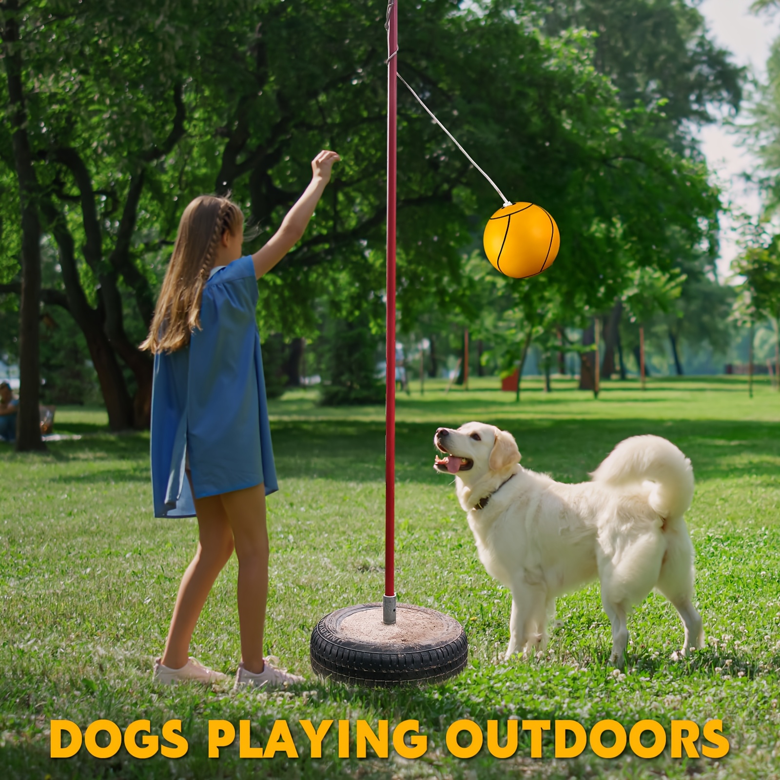 Tetherball Soft Tether Balls And Rope Set Game Replacement Tetherball Set Rubber Tetherball Equipment for Youngsters Adults Indoor Outdoor Playground Yard Backyard Play (Yellow, 2pcs)