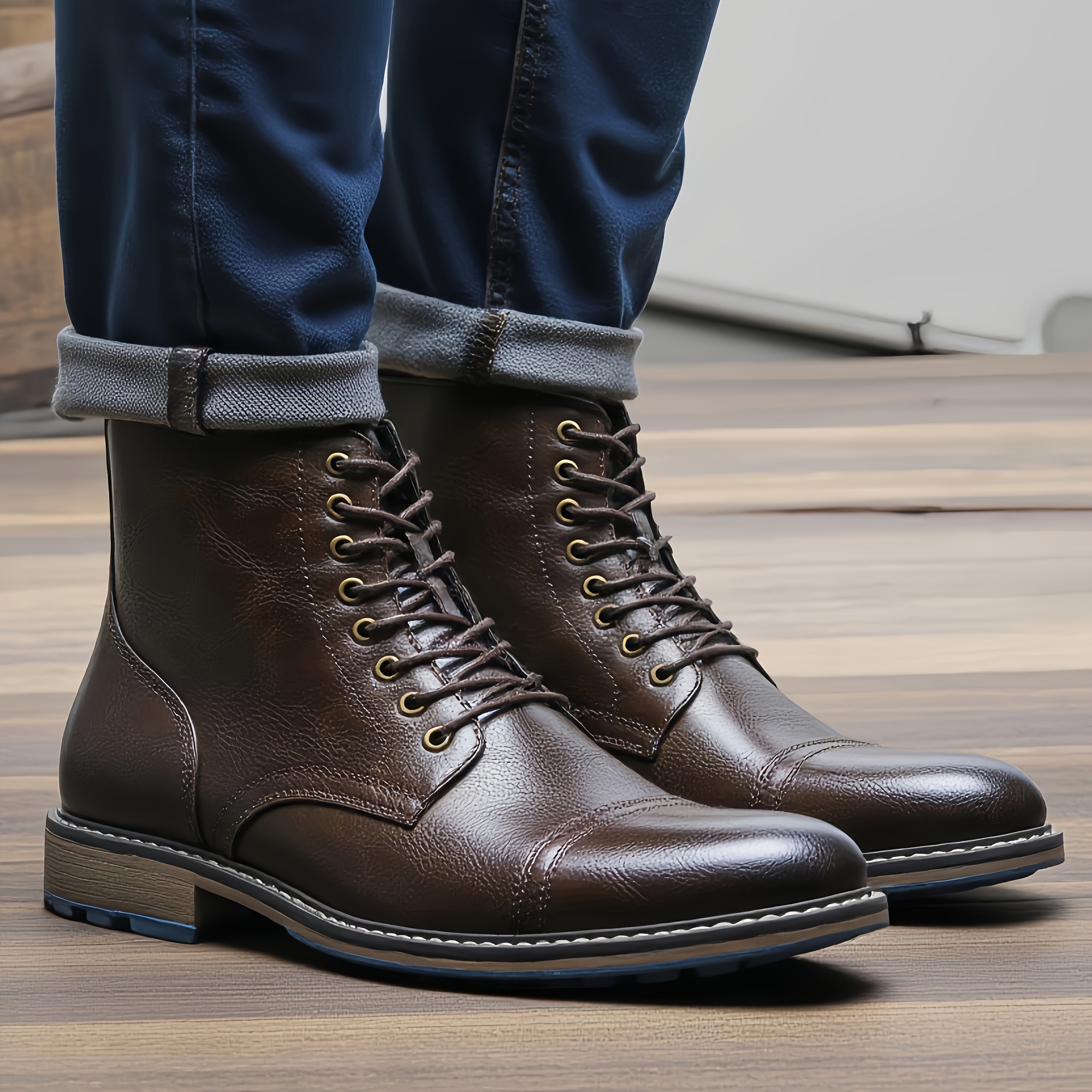 navy blue dress for baby girl HARDWOOD Black Ankle Boots for Men - Autumn / Winter collection