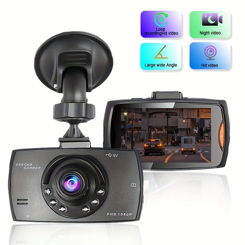 Full Hd 1080p Car Dvr Recorder 140° Wide Angle View Capture - Temu