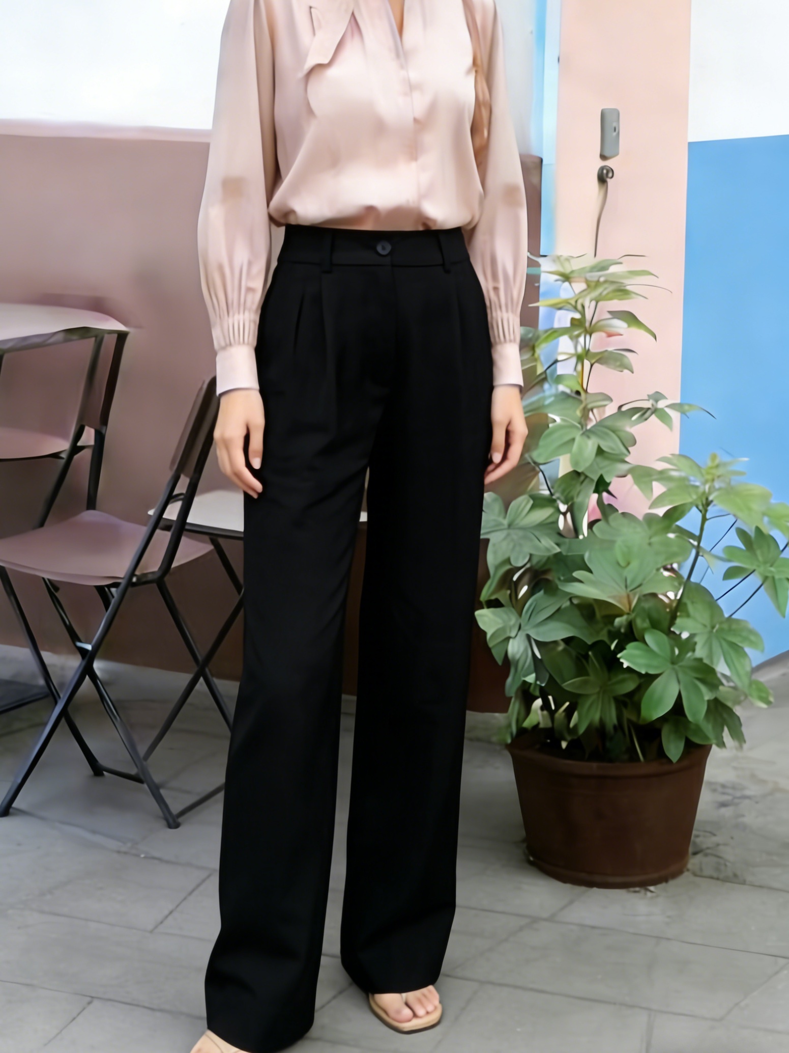 sachin and babi light blue dress AFITNE Womens Wide Leg Work Pants High Waisted Pull On Dress Pants wit   supplyity