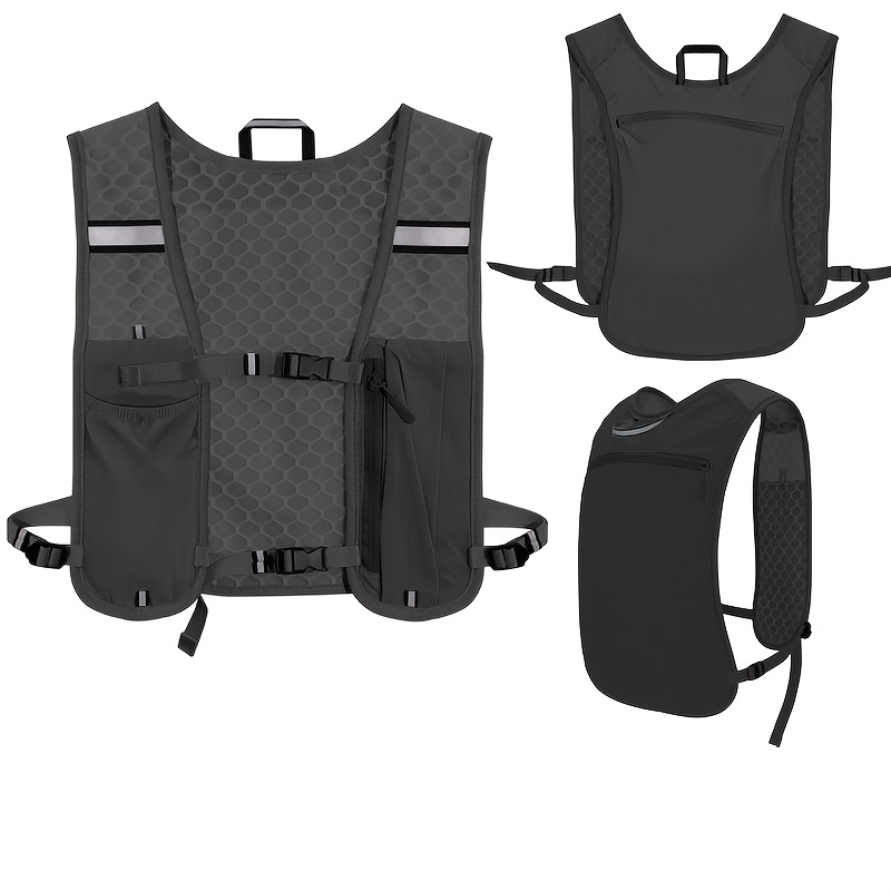 TEMU Sac à dos portable d'extérieur léger pour , le running, le téléphone, le randonnée, le cyclisme, le débardeur, le sac de poitrine, peut contenir