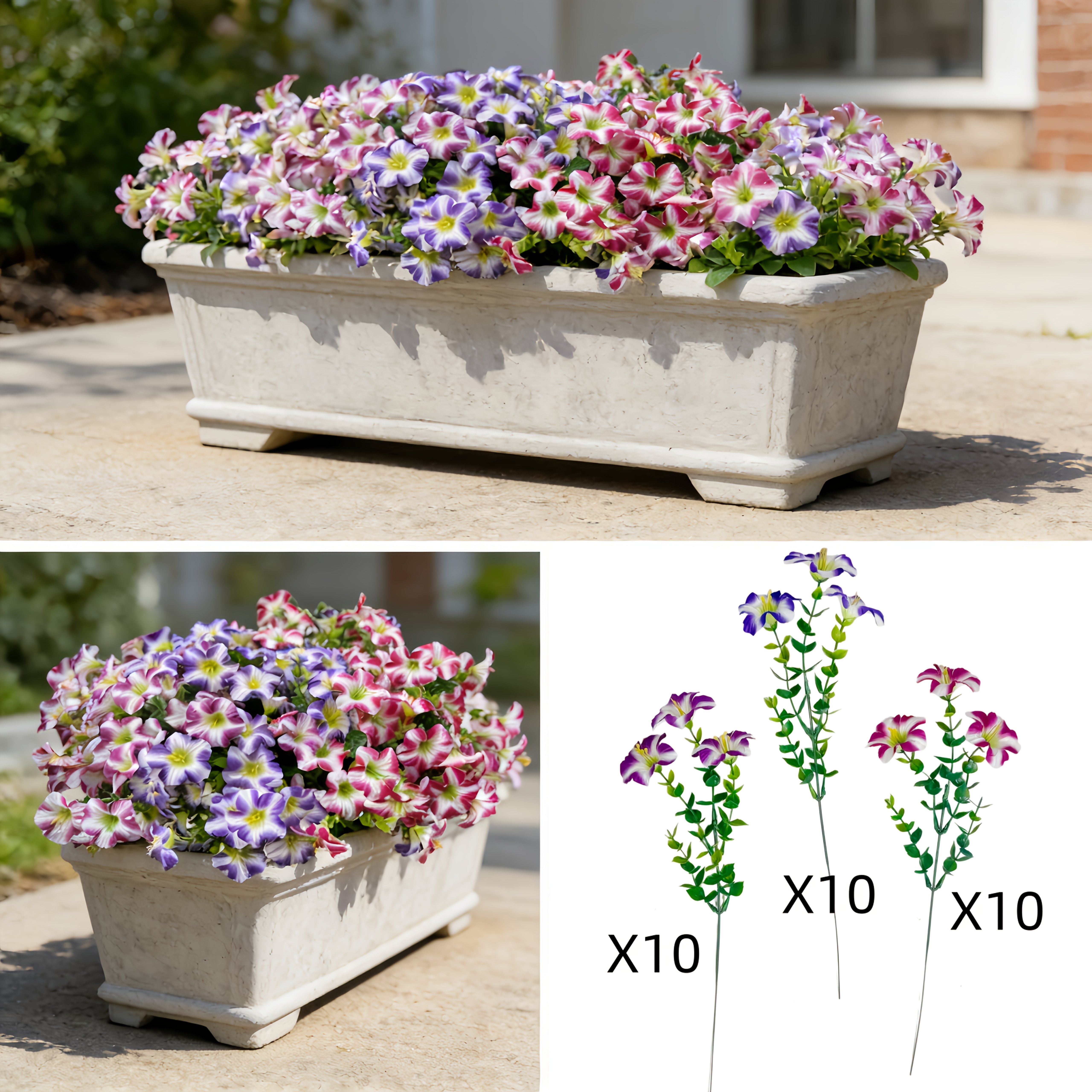 Image of 30pcs Colorful Artificial Flowers | Multi-colored And For Outdoor And Indoor Decor, Suitable For , Offices, Hotels, Weddings, And Seasonal Celebrations