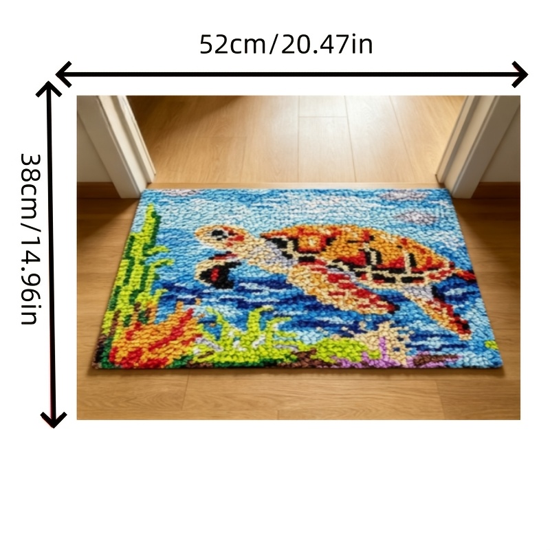 DIY Multi-Color Latch Hook Rug Kit