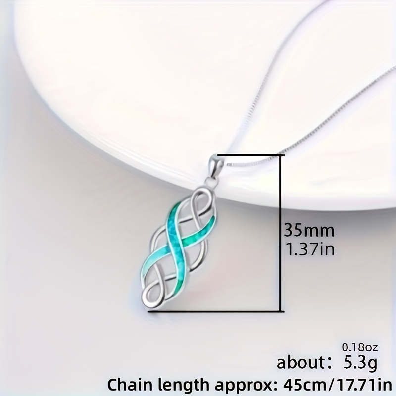 blue   knot pendant necklace banquet party decorations 1