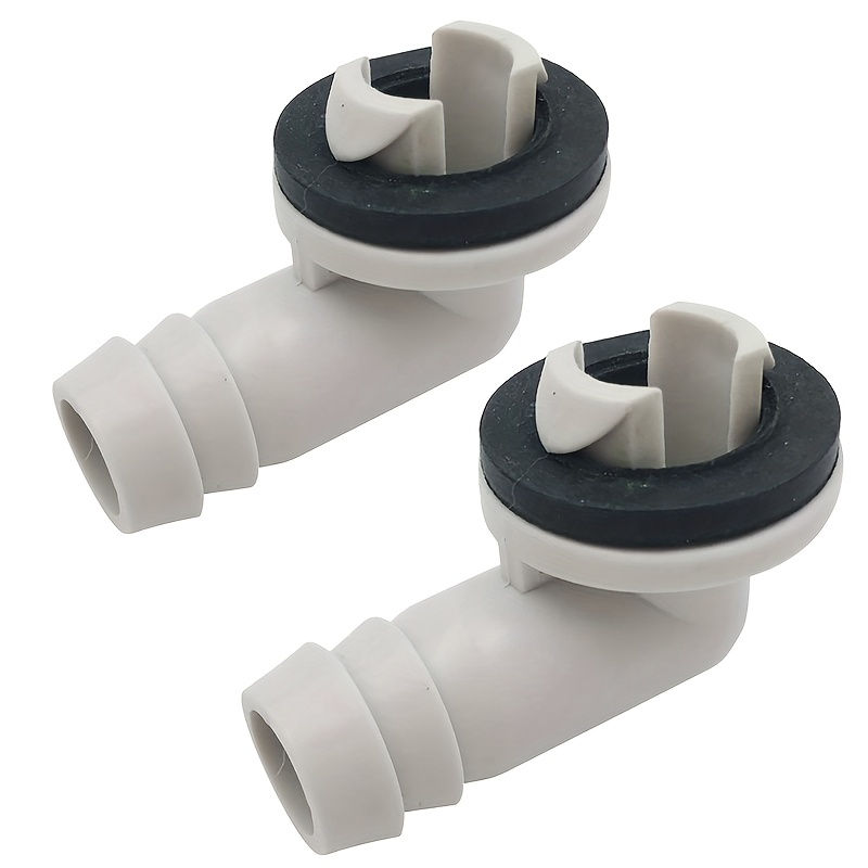 2pcs Air Conditioner Drain Connector | Plastic Drain Hose Elbow Fitting For Air Conditioner And Split Units, Without Battery