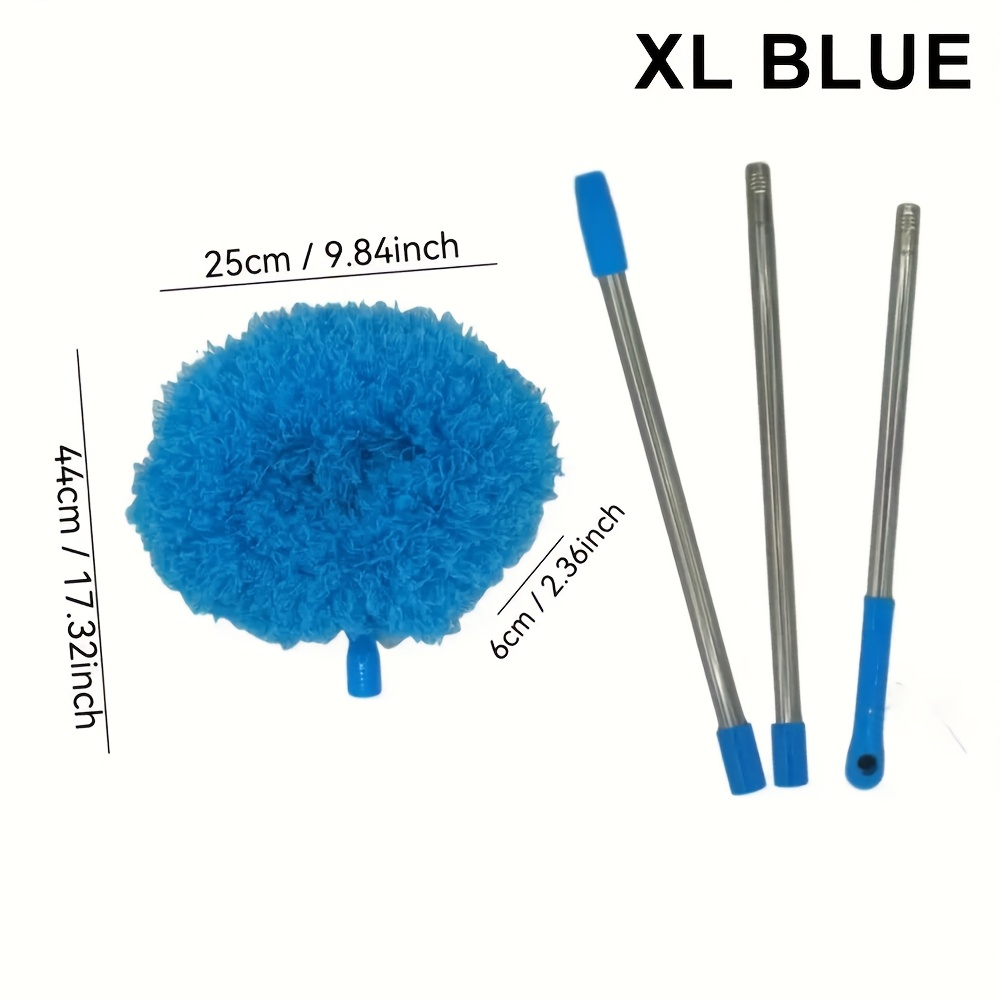 TEMU Extendable 12ft Microfiber Car Wash Brush - Dustproof, Reusable & Machine Washable With Long Handle For , Car Wash Accessories