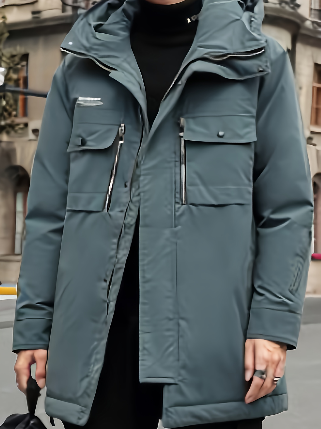 Men's Youth Thickened Hooded Down Jacket