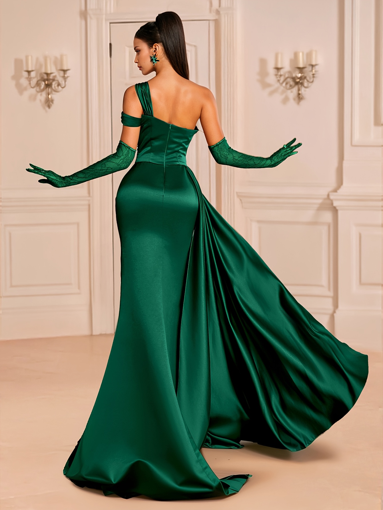 lime green dresses for mother of the bride Lime Green Mother Of The Bride Dresses Illusion Sleeves Sweetheart Lac main image 1