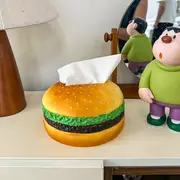 creative burger shape holder round plastic novelty hamburger dispenser ideal for home office desk accessories pack of 1 details 3
