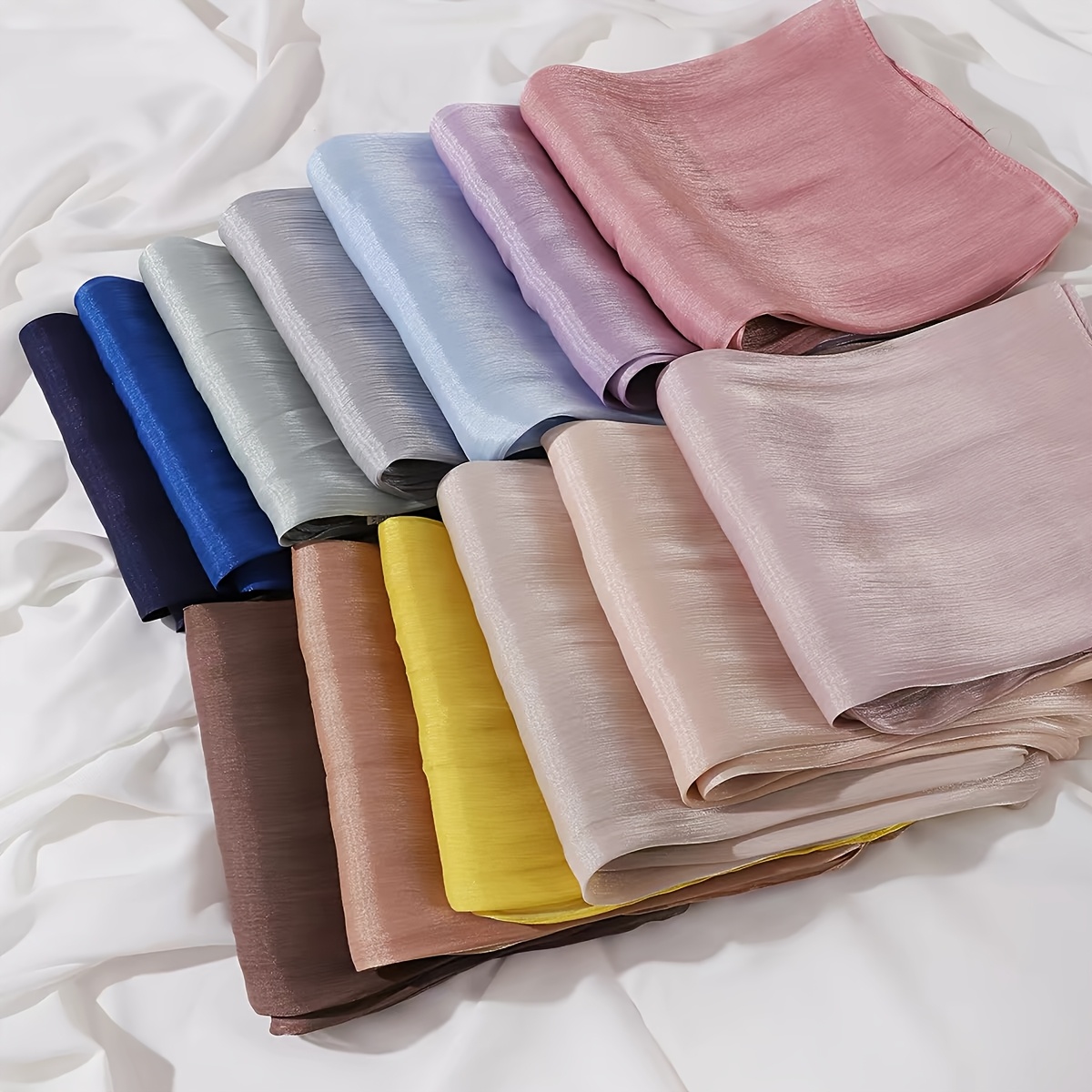 Dopamine Color Fine Sequined Neck Scarf, All-Season Accessory