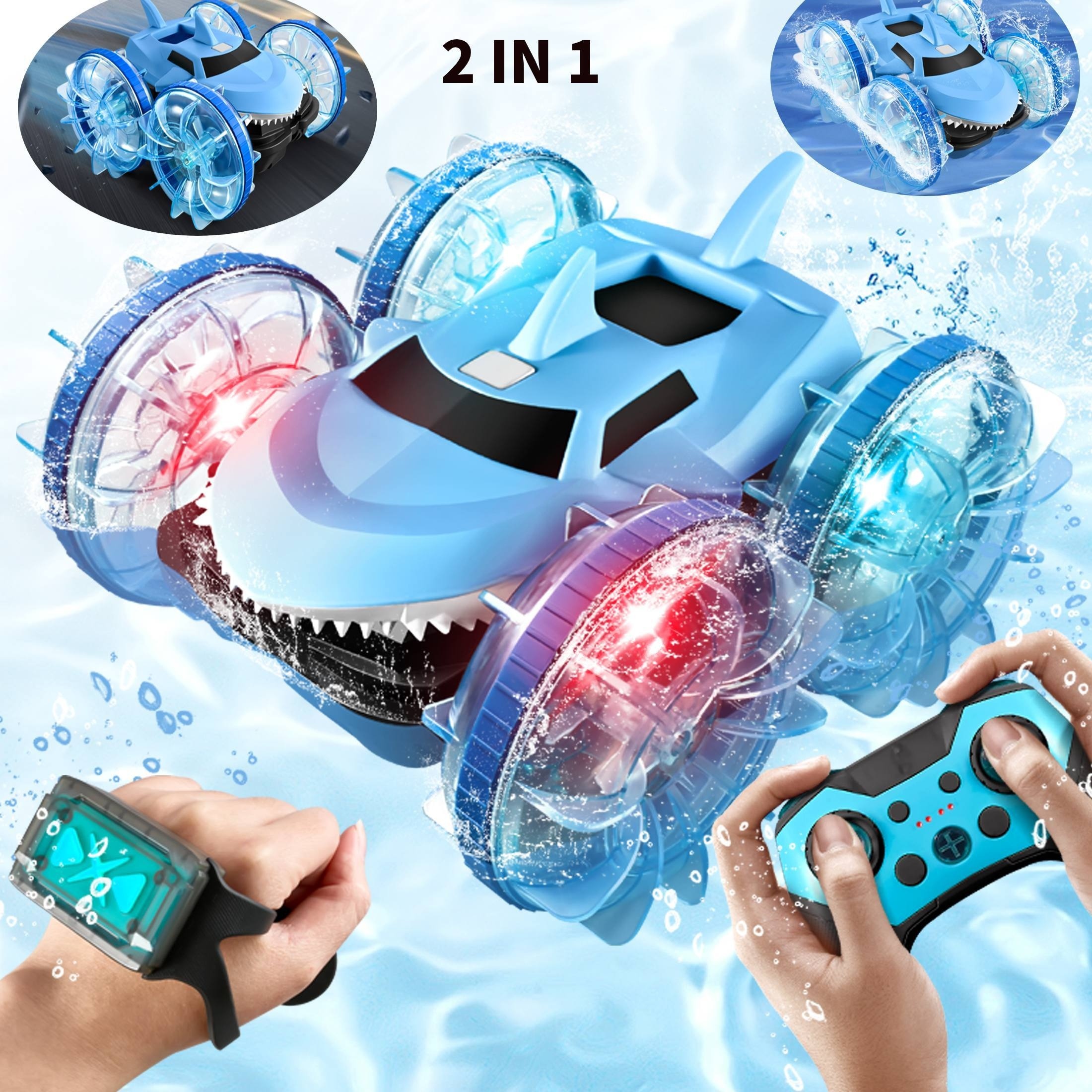 

Remote Control Car, Rc .4 Ghz Water, Truck Car, Rc Car 360° Rotating Beach Pool For Boys Girls. Age For -12 Year Old