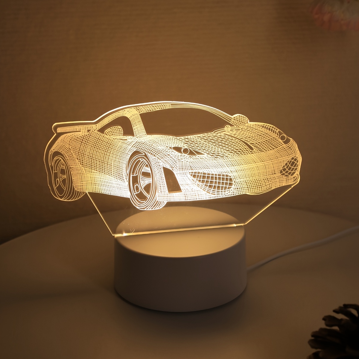 USB Stylish Ambiance Lights, 3D Stereo Creative LED Ambient Lighting Cars, Bedrooms, Corridors, Offices, Camping, Parties, Touch Control