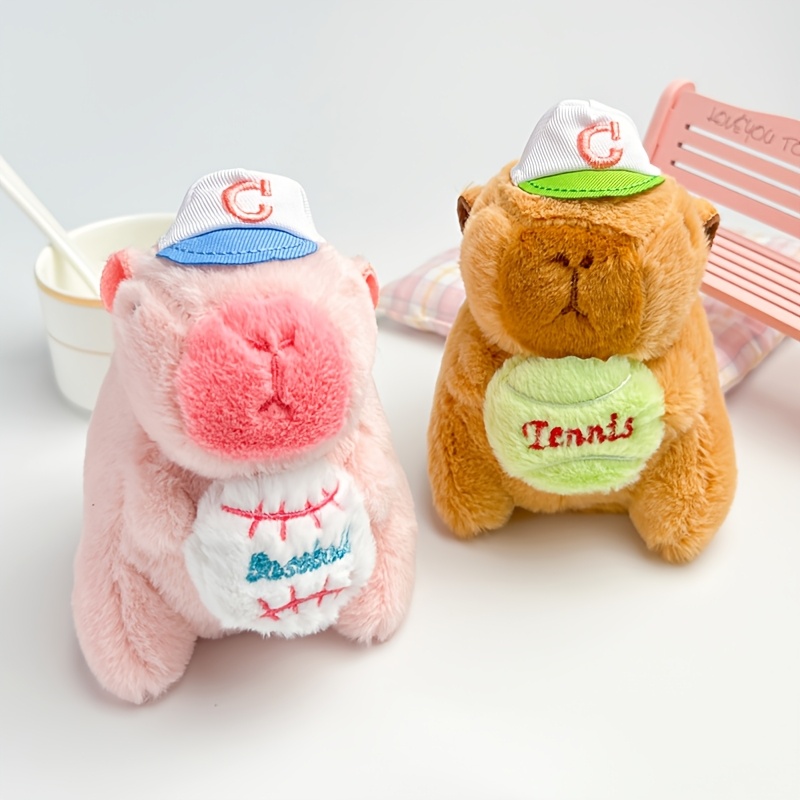 Ditucu Cute Capybara Plush With Turtle Backpack Soft Capibara St￭ Animal Plushies Toys Hugging Gifts For Kids Brown 13 Inch - Color Turtle Capybara - Tamaño 13 Inch