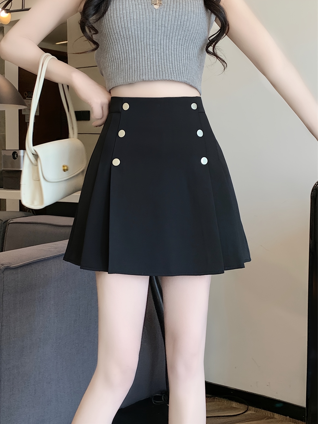スカート coyseio DOUBLE WAISTED PLEATS SKIRT MUSINSA | COYSEIO DOUBLE WAISTED PLEATS SKIRT GREY