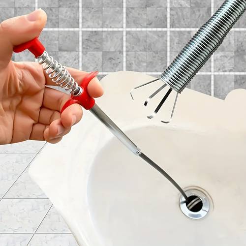 flexible grabber claw tool 4 claw pipe dredge and drain picker curved hand held garbage picker for household and restaurant drain cleaning