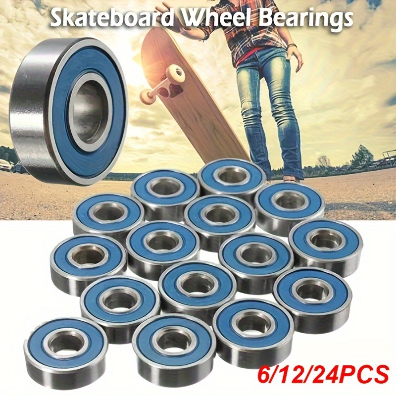 

6/12/24pcs Steel Bearings For Skateboards, , Skates, , Spinners