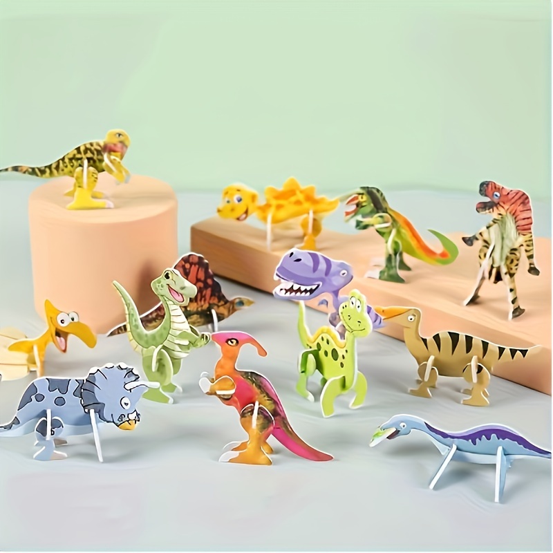 

25pcs 3d Three-dimensional , Cartoon Assembled Funny Small Handmade Toys