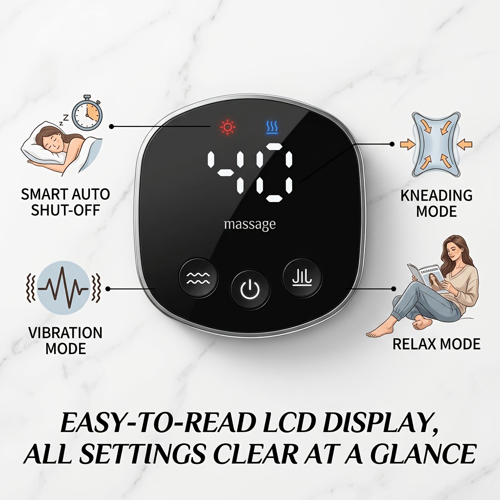 Rechargeable Wireless Foot Massager with Air Compression