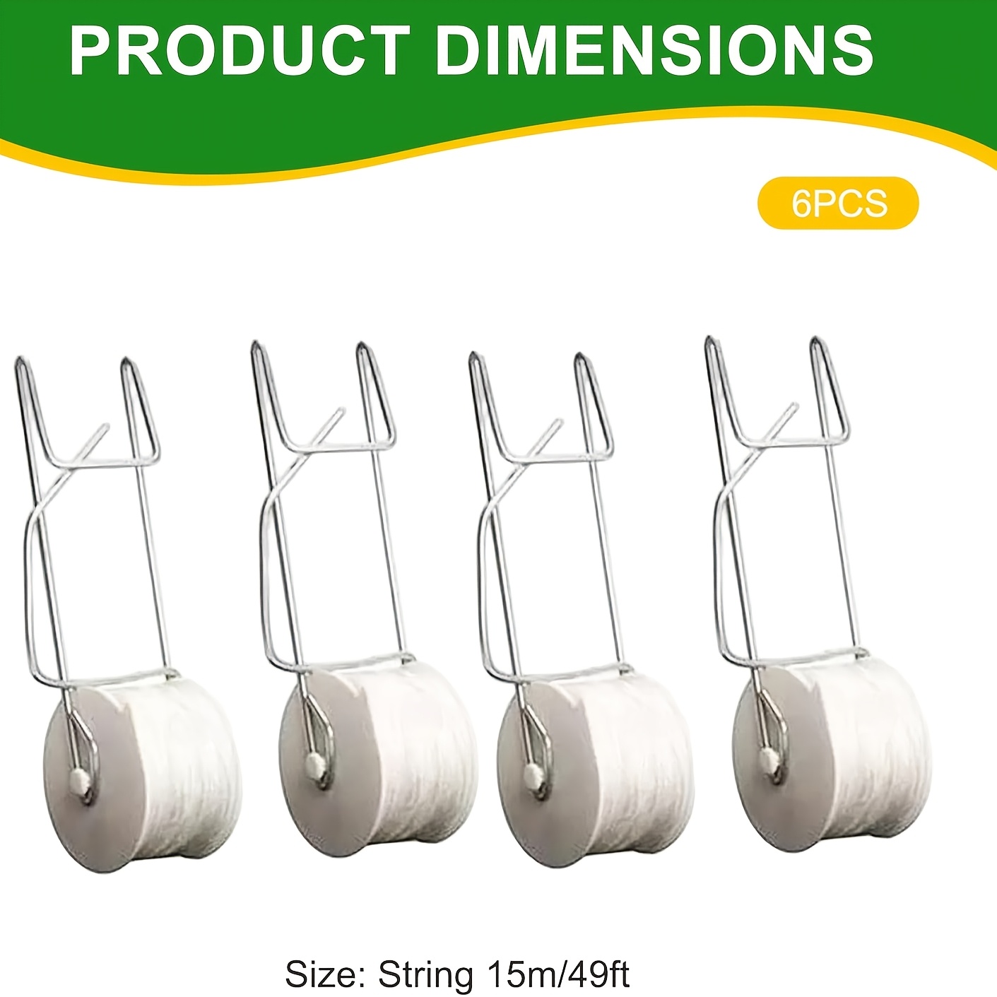 Image of 6pcs Tomato Roll Hooks, Vine Support Hangers – Anti-break Hooks For Greenhouse, Garden, Tomato/strawberry/cucumber Plants, Vertical Planting System Compatible, Adjustable Plant Fixing Hooks
