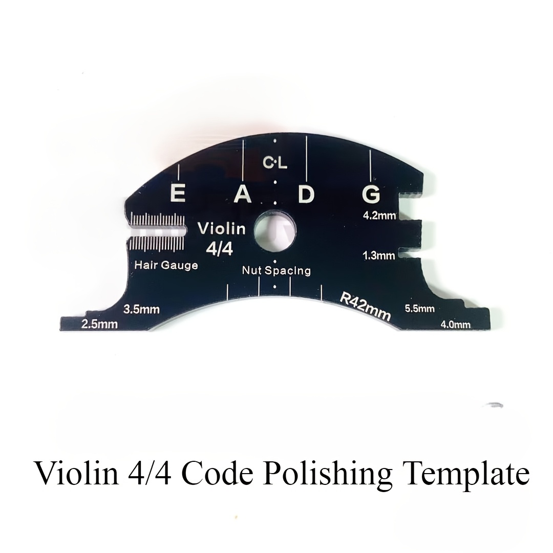 

4/4 Violin Template For Adjusting Strings, A Tool For Violin Makers For Installation And Repair.