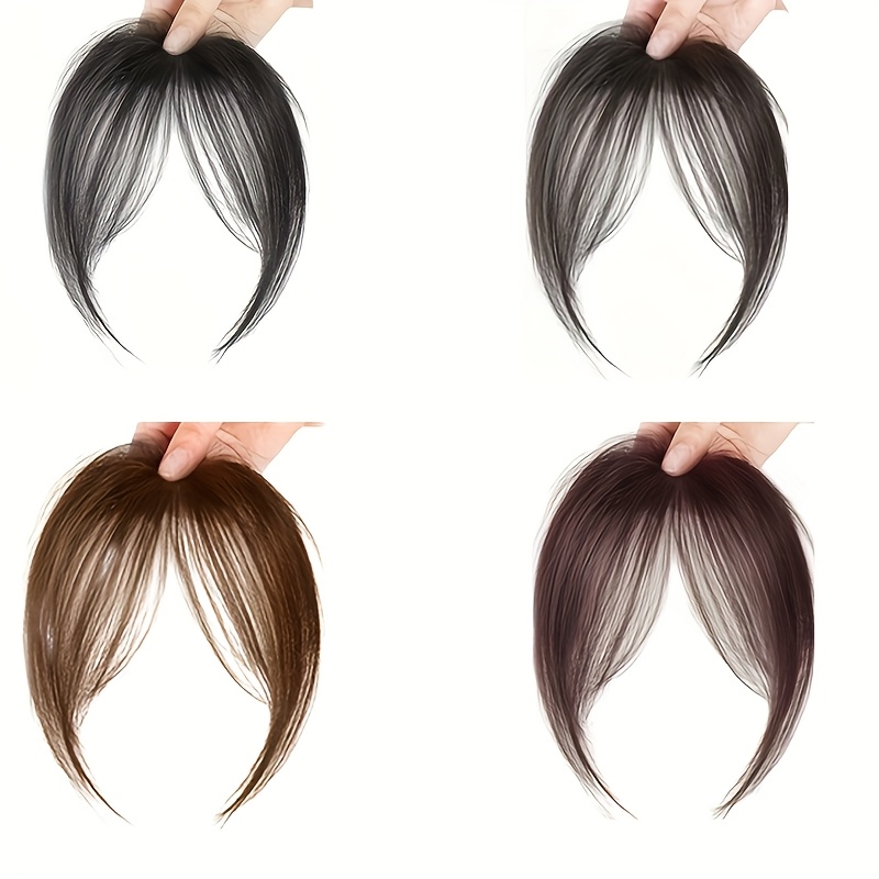 1pc womens natural   in bangs 8 inch straight hair high temperature fiber   fluffy daily wear details 0