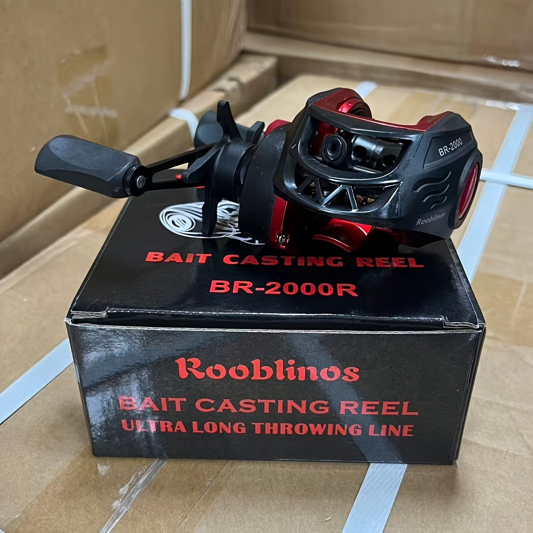 TEMU Rooblinos Black And Brand Dropper Reel, Fishing Reel, Fishing Gear, Fishing Equipment, Fishing Accessories