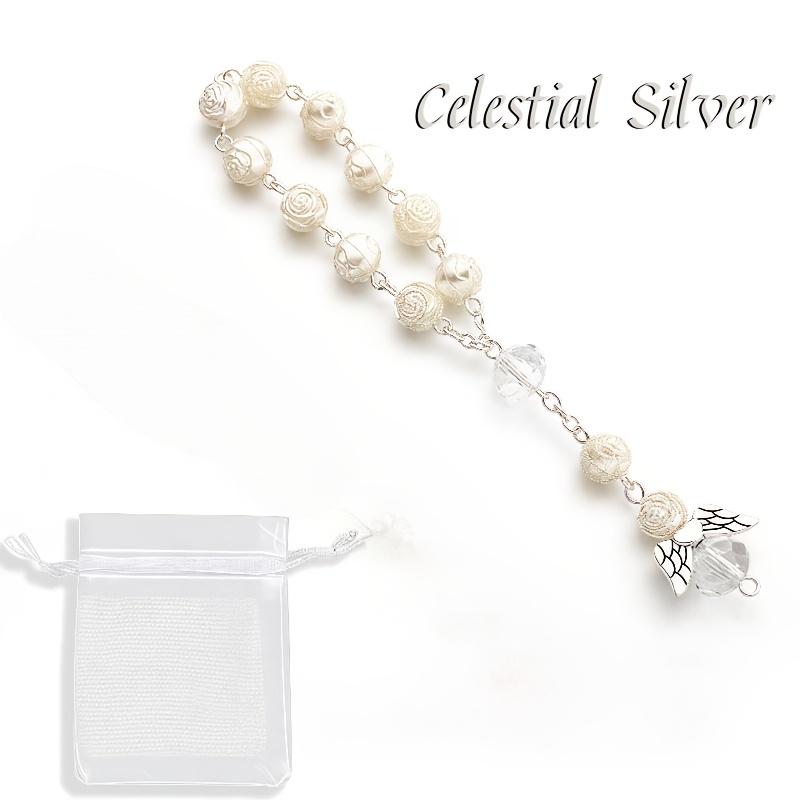 Image of Silvery/ Car Charm W/ Organza Bag | Guardian Rearview Pendant, Car Decor, Gift For Women Men | Graduation, Mother's Day