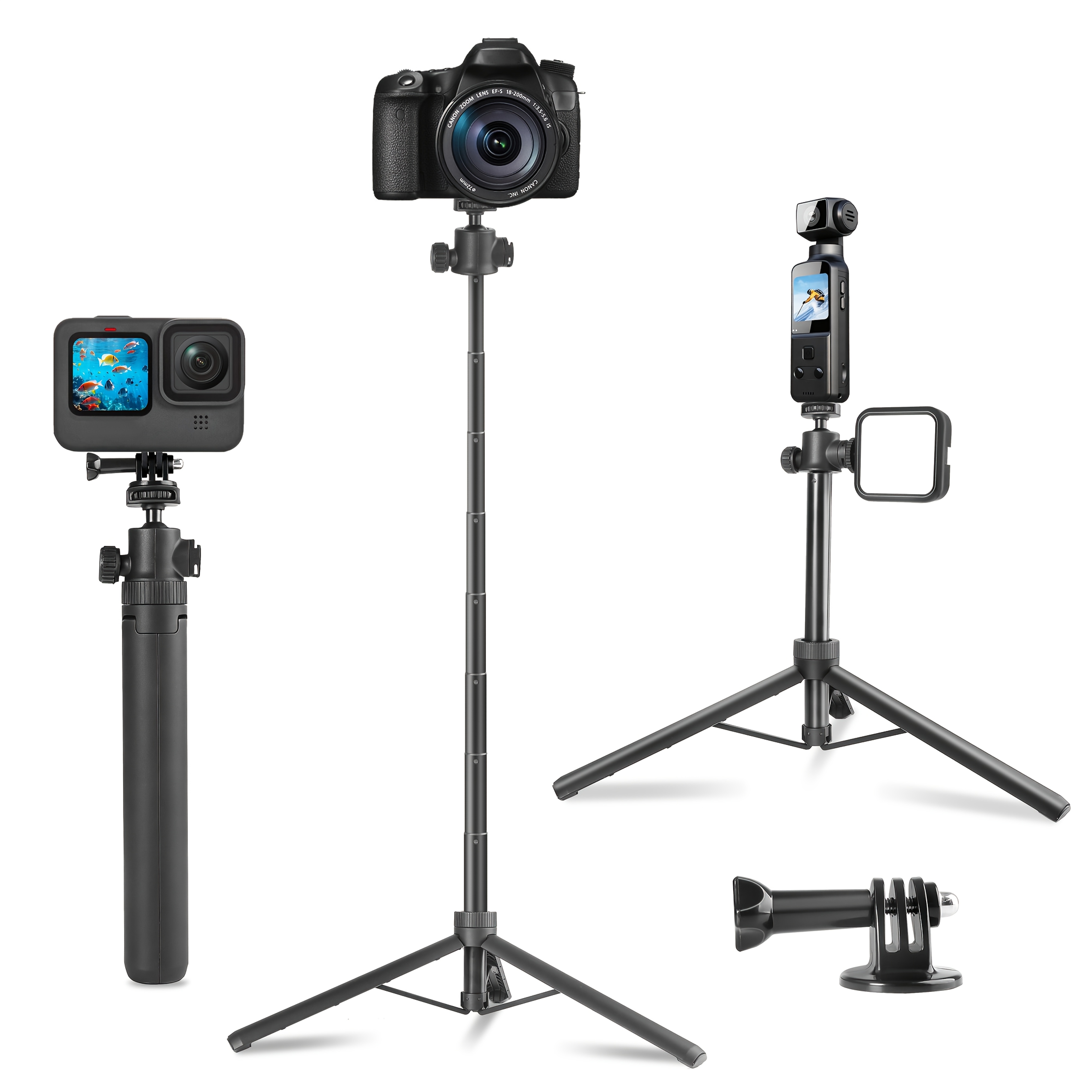 E-shop Unsichtbarer Selfie-Stick, Verlängerter Langstab (120cm/47.2in) | Kompatibel mit X5/X4/X3, Geeignet für GoPro Hero 13/12/11, DJI 360 Pocket 3,