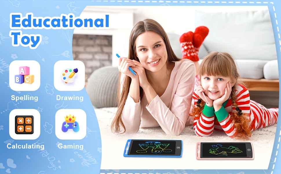 8.5 Inch LCD Writing Tablet, Electronic Drawing Writing Board, Erasable Drawing Doodle Board, Doodle Pad Toys for Youngsters Adults Learning & Education