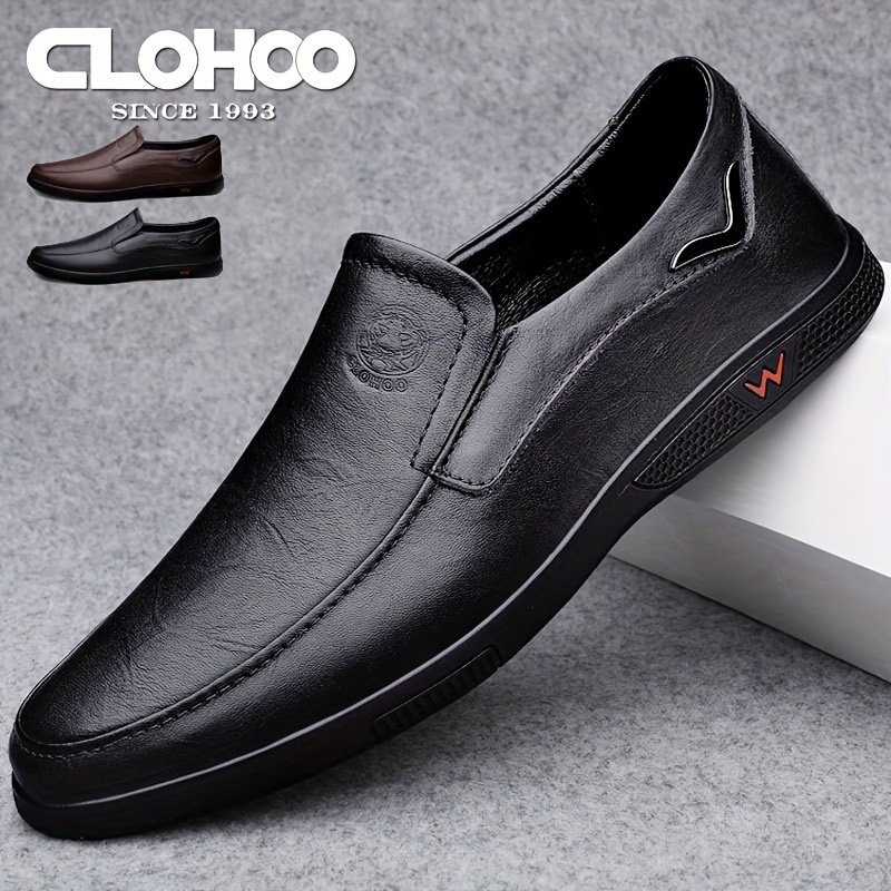 

Clohoo Men's Slip-on Loafers: Soft Leather, , Pu , Suitable For Daily Casual Wear