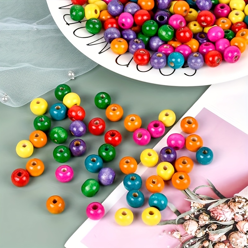 Cuencas De Bisuteria 200 Cuentas De Madera De Colores De 16 | Cuotas