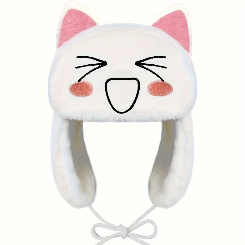 

Cat Hat Ear , Knitted Polyester Hat Drawstring , , Women