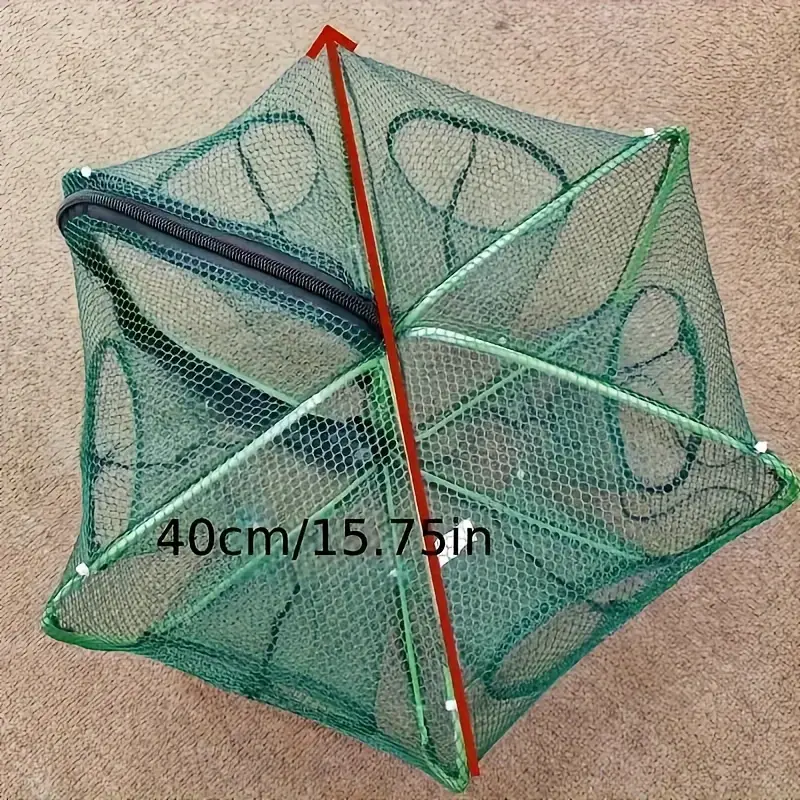 durable 6 hole fishing trap foldable nylon net suitable eel - Temu durable 6 hole fishing trap foldable nylon net suitable eel - Temu