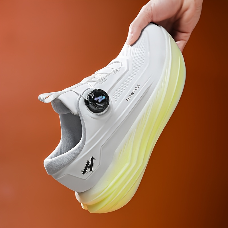 N·HOT Men's Casual Sneakers, Fashionable Thick-Soled Men's Shoes, Men's Outdoor Sneakers, Men's Running Shoes, MD Midsole with High Elasticity and Shock Absorption, Sole for Slip Resistance and Wear Resistance, Seamless Craftsmanship Upper