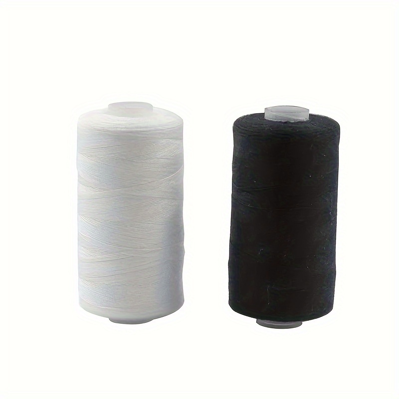 

2pcs 500m Sewing Thread Polyester Thread Set Strong And Black White Sewing For Hand Machines