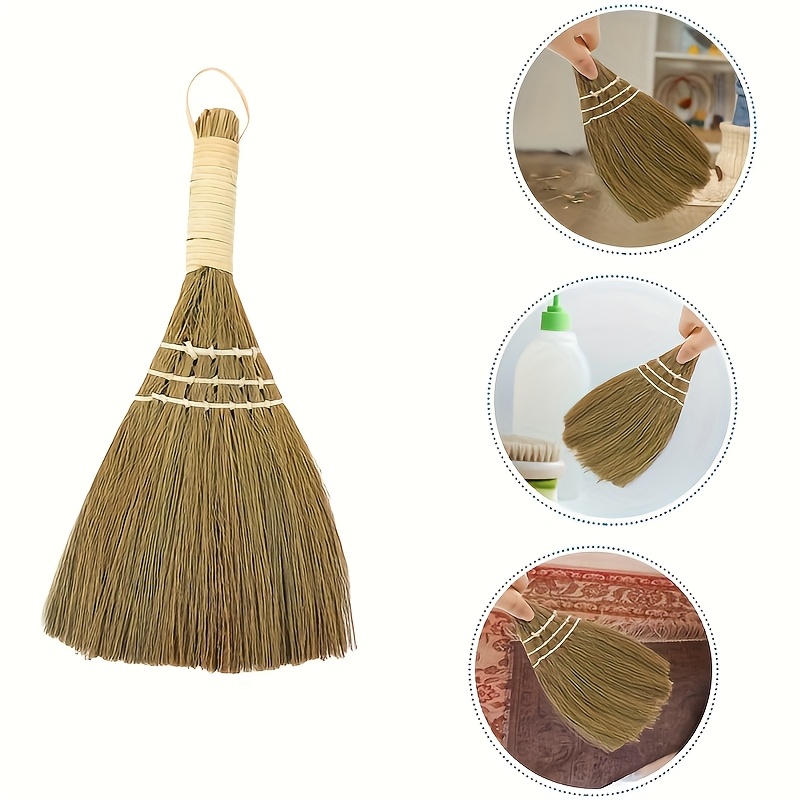 

Portable Straw Braided Broom Cleaning Brush Rustic Broom, Mini Desk Broom Rustic, Kitchen Cleaning Broom