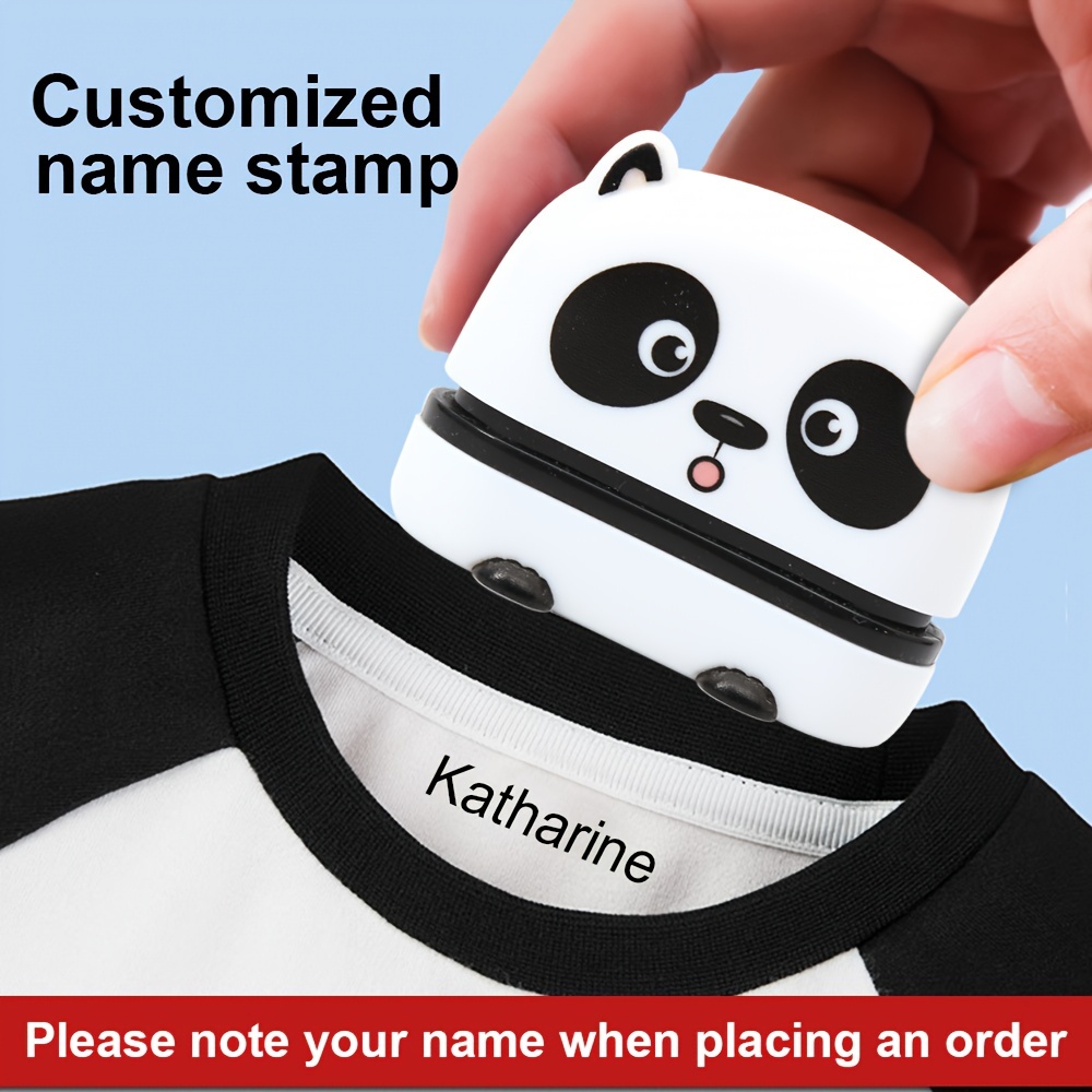 

Custom Personalized Cartoon Clothing Name Stamp Kit, Abs Material, Fade-resistant, Ideal For School Supplies, Gifts, And Apparel Labeling, Includes Cartridge