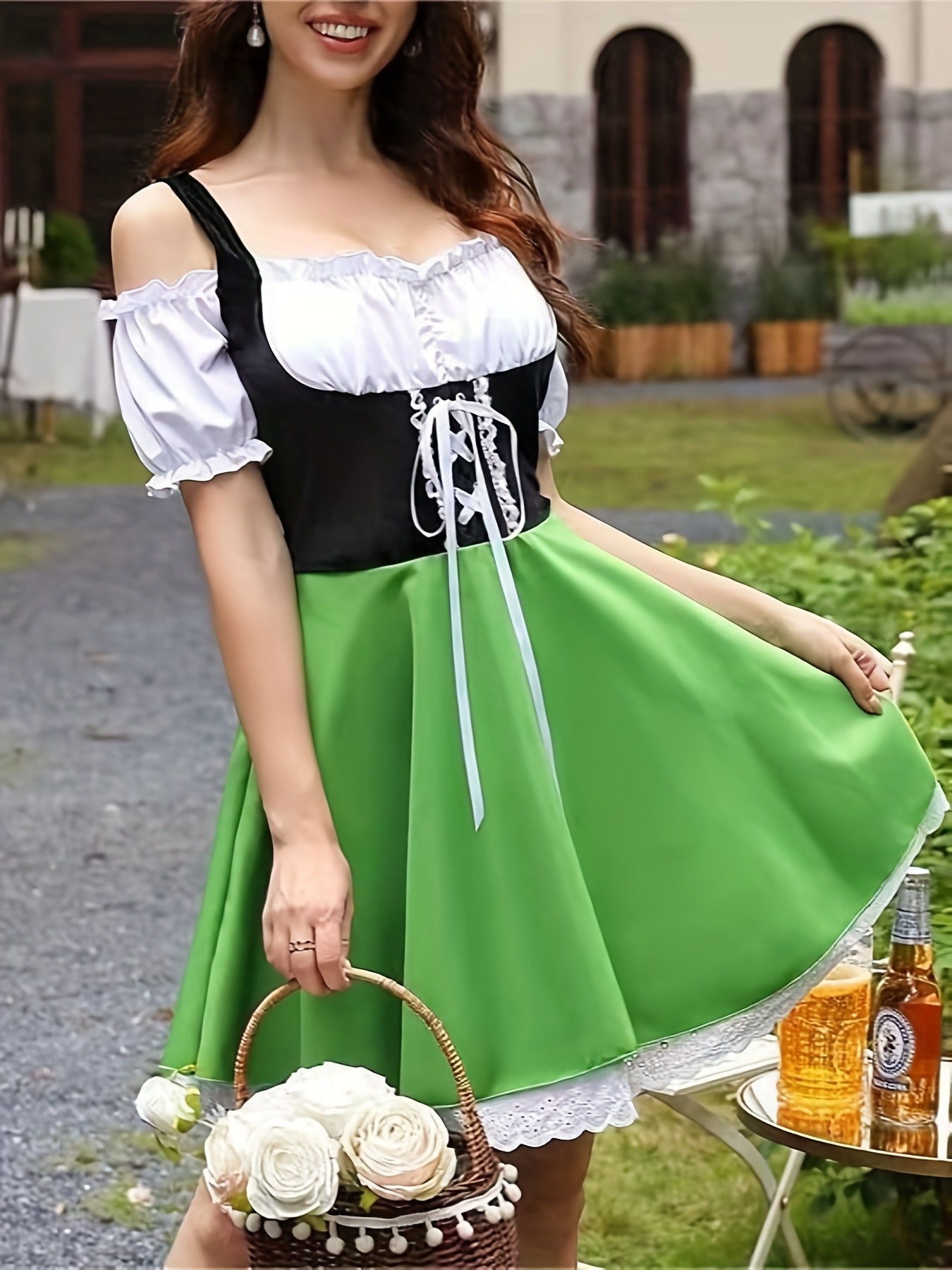 beer festival dress Amazon.com: Colorful House Women's Oktoberfest Costume Beer Dirndl Maid Outfit  Dress for German Bavarian Halloween Carnival(Army Green, S) : Clothing,  Shoes & Jewelry