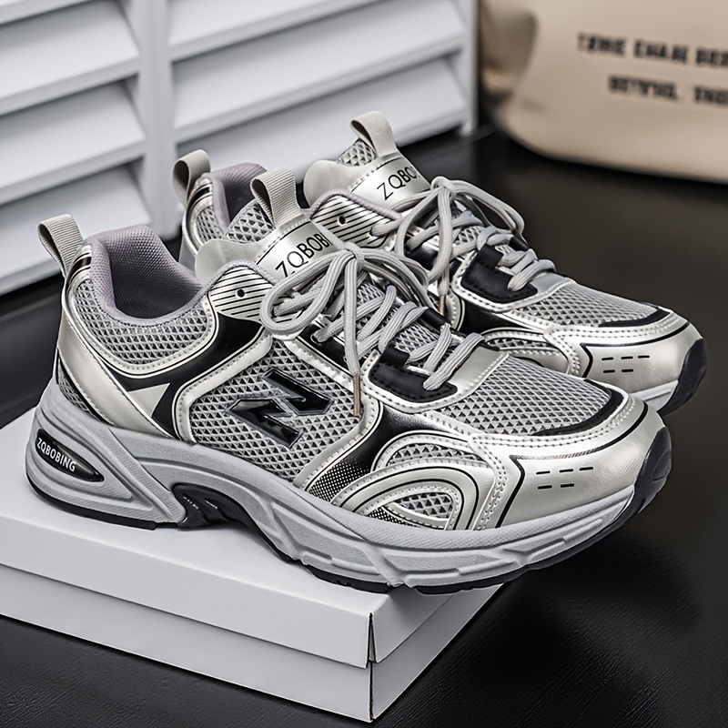 mens   outdoor casual sports shoes low top synthetic upper durable pvc sole eva hiking pad gym casual wear silver gray black and   hiking shoes fitness shoes modern sneakers fabric   77761