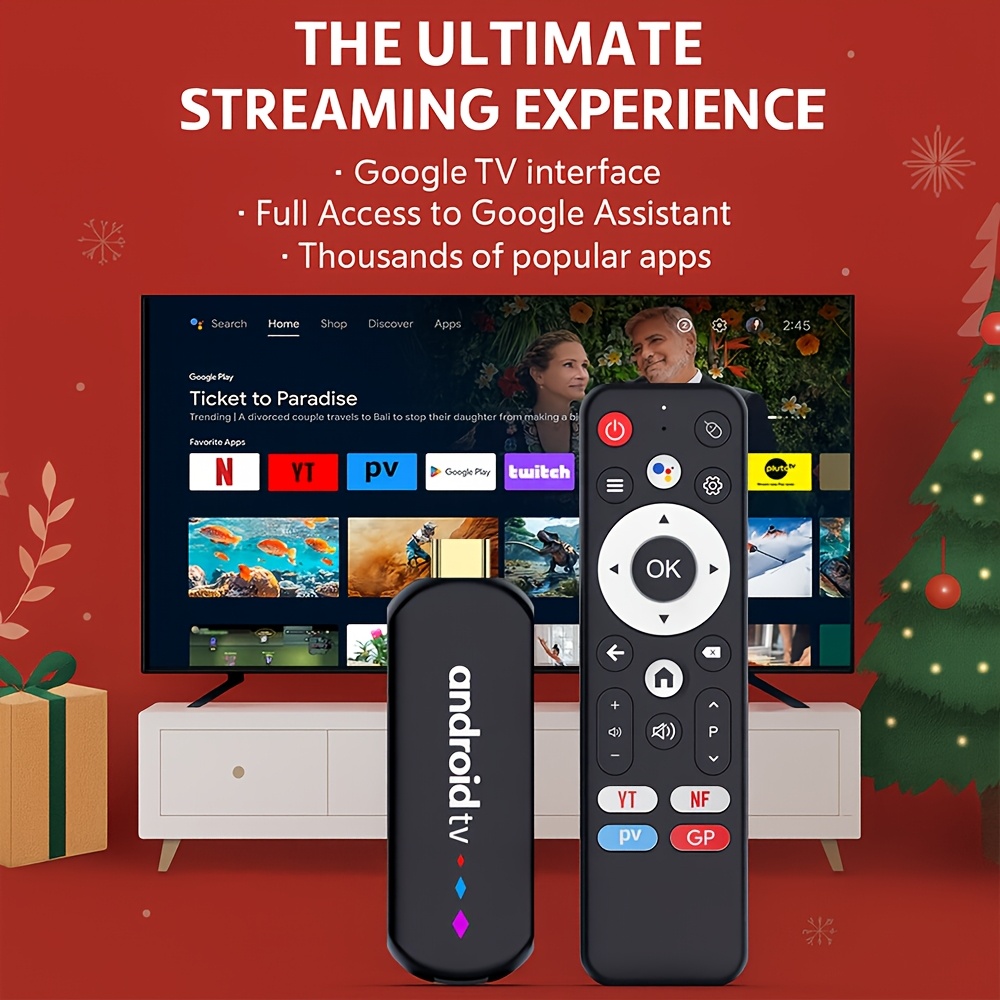 H96 MAX Amlogic S905L3 Четириядрен процесор, Четириядрен Cortex-A53@2.0Ghz, Android 14.0 2Gb16Gb TV Stick 4K HD Изход 2.4G/5G Двоен Wifi BT4.0 + Google Voice Assistant Smart TV Box, 2T2R Technology, Пентядрен ARM® Mali™-450 GPU, USB2.0*1
