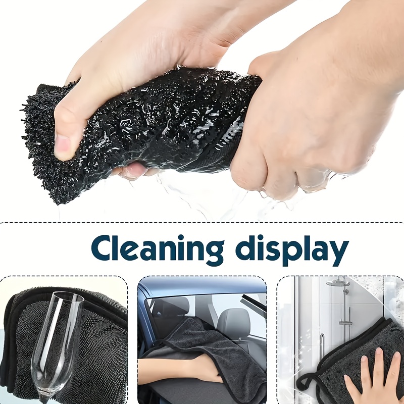 

Xxlmicrofiber Car Drying Towel - Ultra Compact, High Absorbency, Twisted , Streak-free Detailing - 1pc