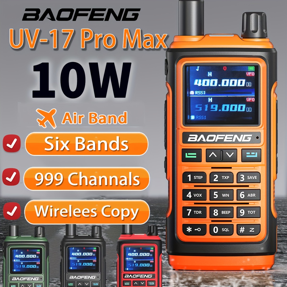 BAOFENG - Talkie Walkie UV-3R Dual Band VHF/UHF - Safe Zone Airsoft