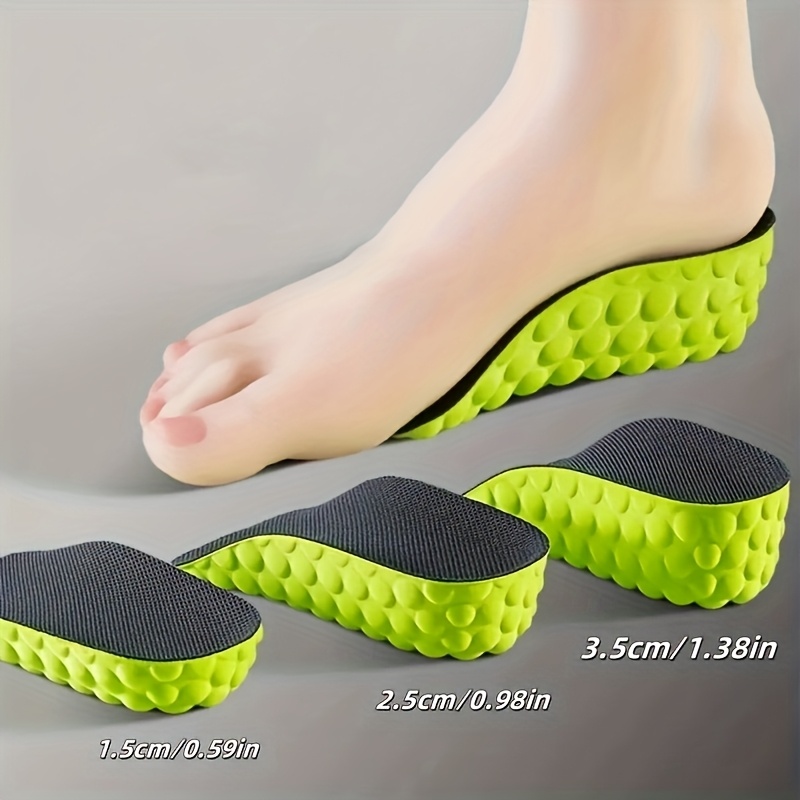 a pair of unisex   insoles that are not   for the feet featuring high   and suitable for   shoes