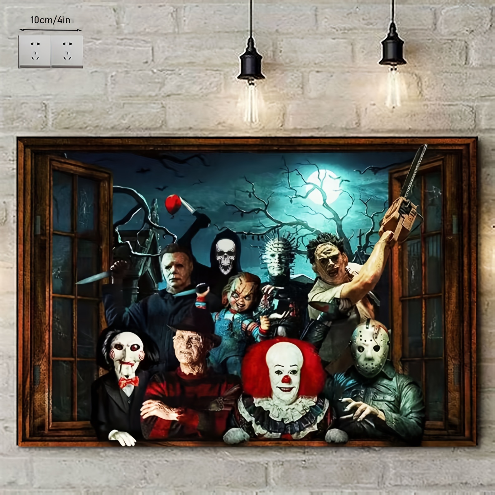 5d Diy Diamond Painting Kit Horror Halloween Temu Canada