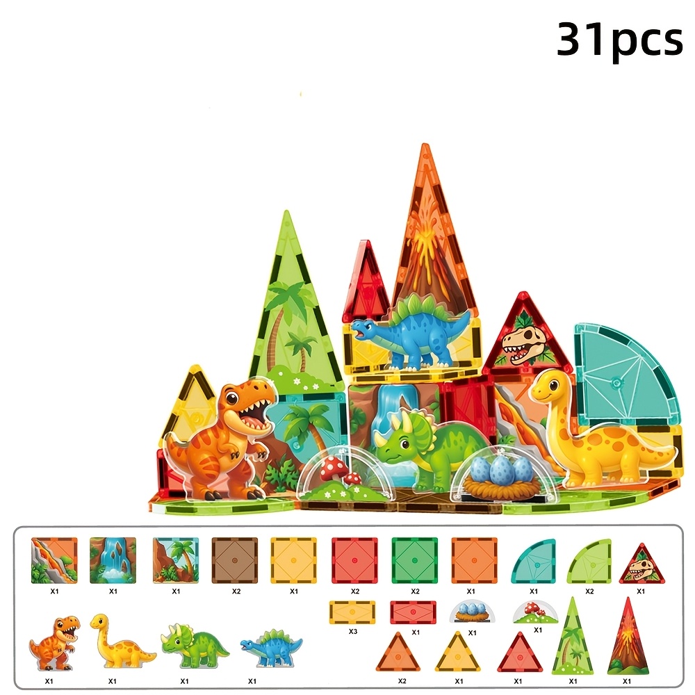 Large Size Magnetic STEM Education Learning Construction Set