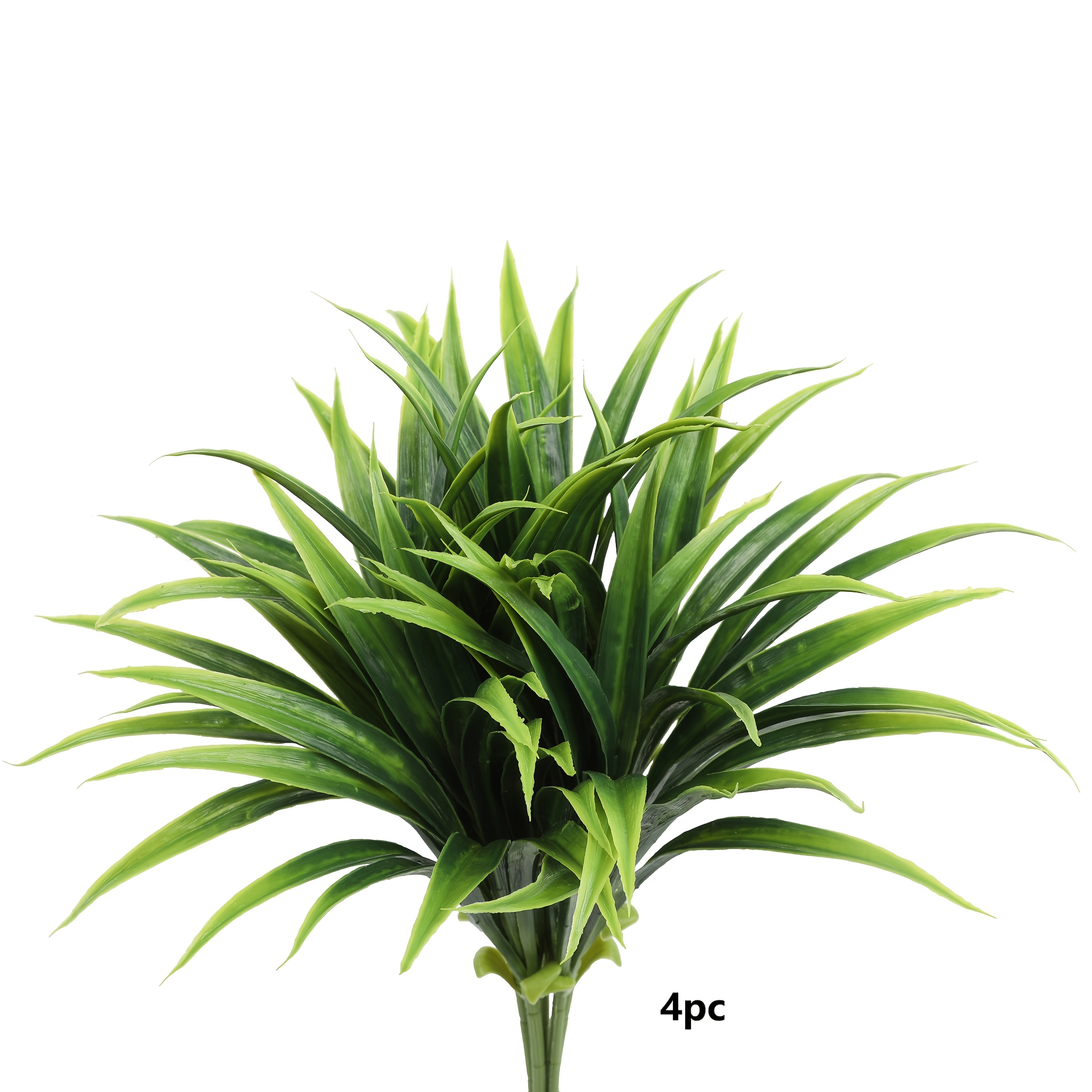 Image of 4pcs Artificial , Artificial Grass Plant Plant Decoration Partition Insert Gardening Decoration, Suitable For Porch, Garden, Office Realistic Plastic Leaves