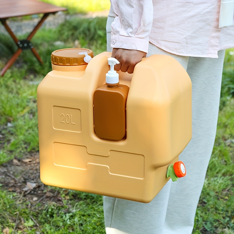TEMU Large-capacity Outdoor Emergency Water Bucket, 20l Water Storage Bucket, Suitable For Camping, Picnics, Hiking, Traveling And Other Outdoor