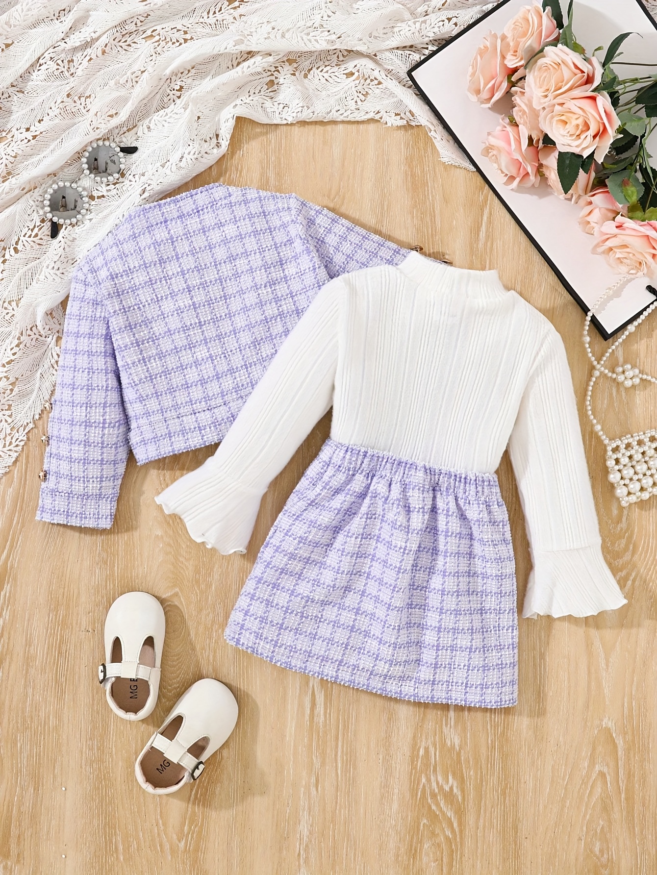a stylish three piece french outfit for   for early autumn for outdoor Product details 12