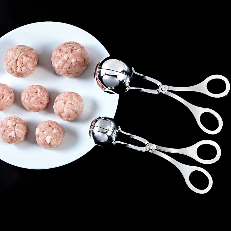 

Stainless Steel & Fish Ball Maker - Kitchen Tool For Perfect Meatballs, Ice Cream, Balls (1pc/3pcs Set)