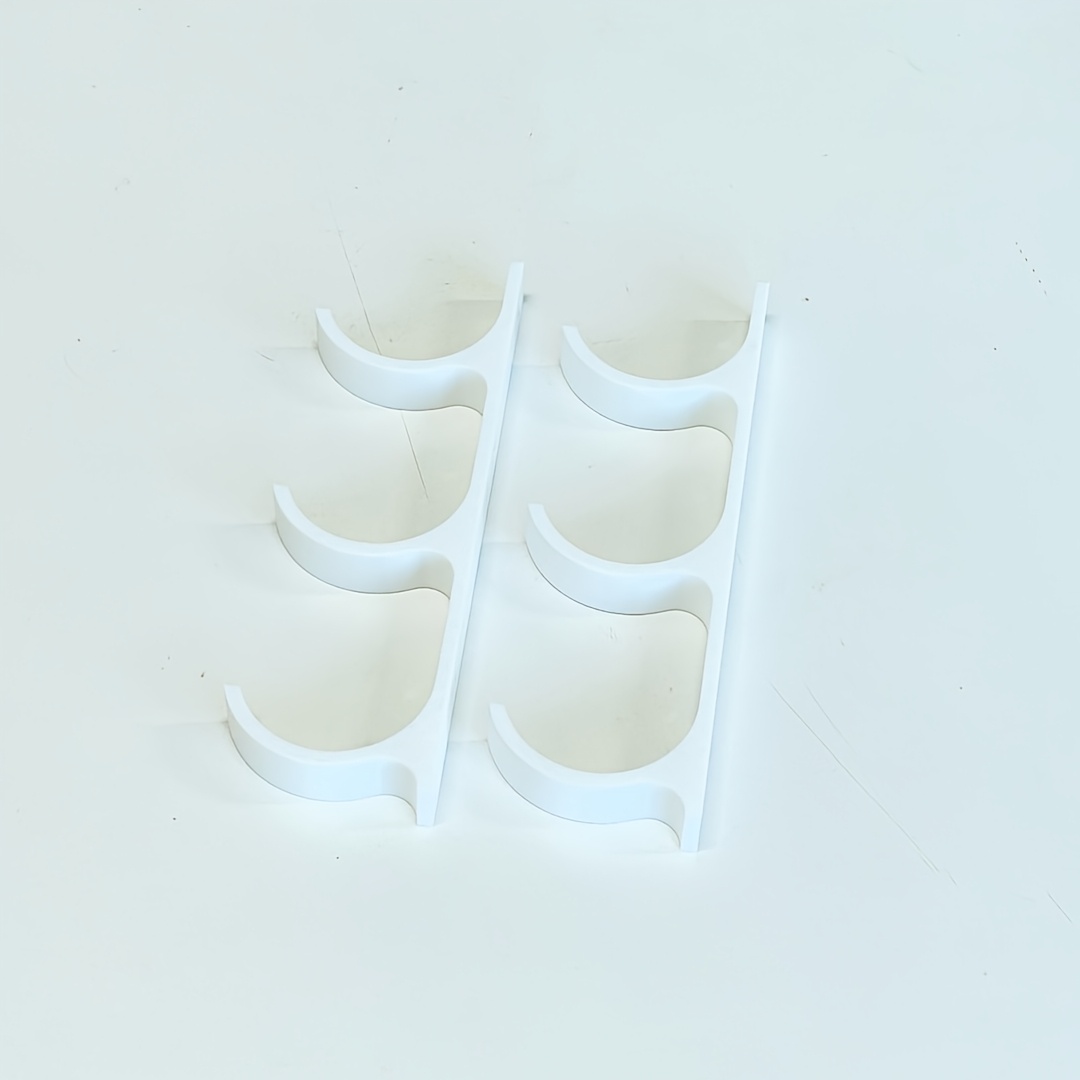 TEMU Étagère de rangement murale en plastique, organisateur de cuisine pour film étirable, papier aluminium et sacs poubelle